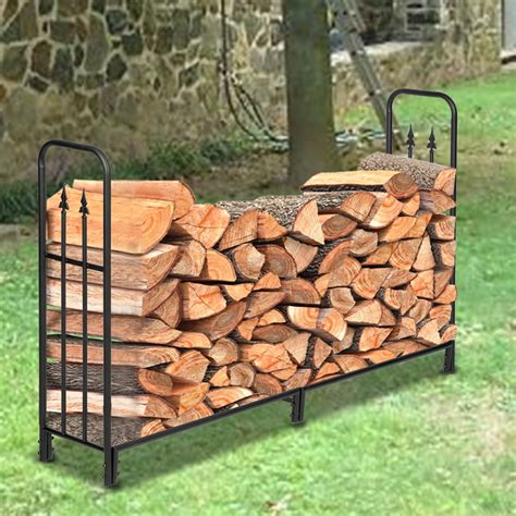 firewood rack brackets metal|best outdoor firewood storage racks.